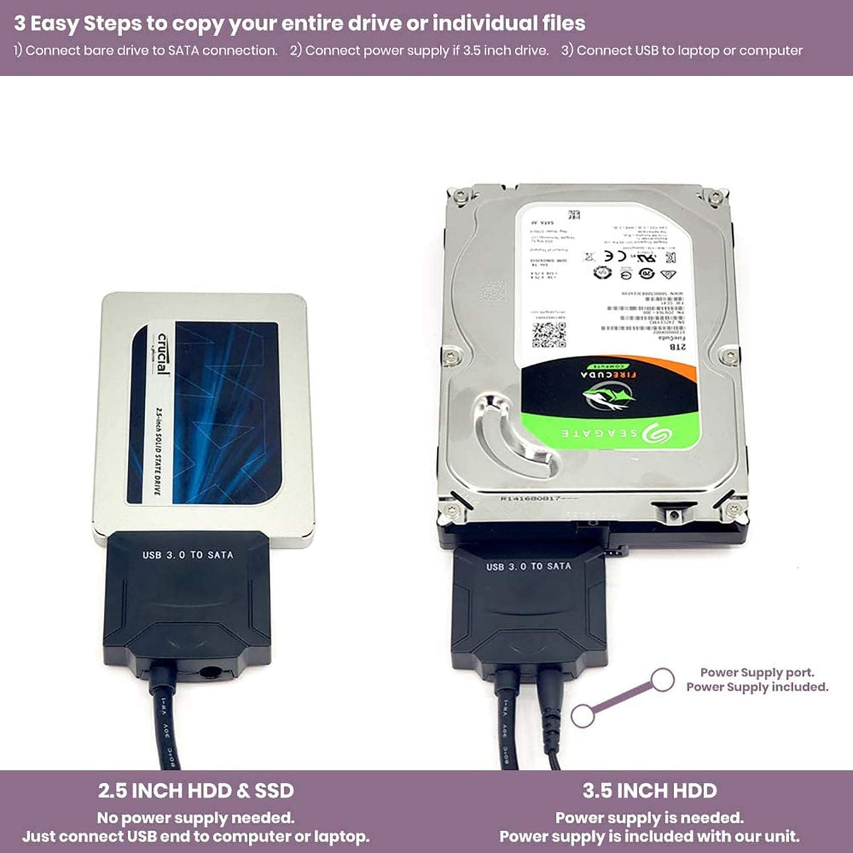 6TB Internal Hard Drive Upgrade Kit with Seagate Barracuda ST6000DM003 I8826
