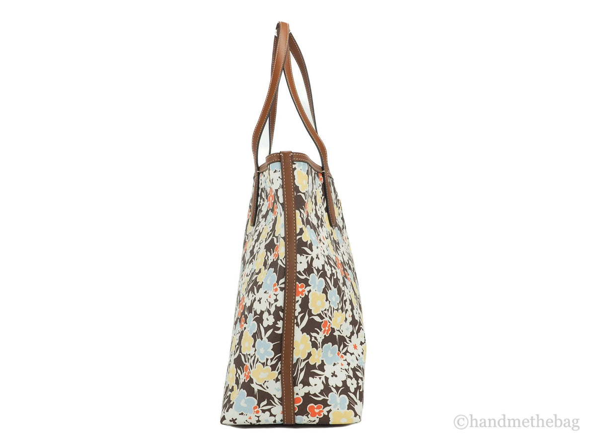 Printed Coated Canvas Tote Handbag U2675