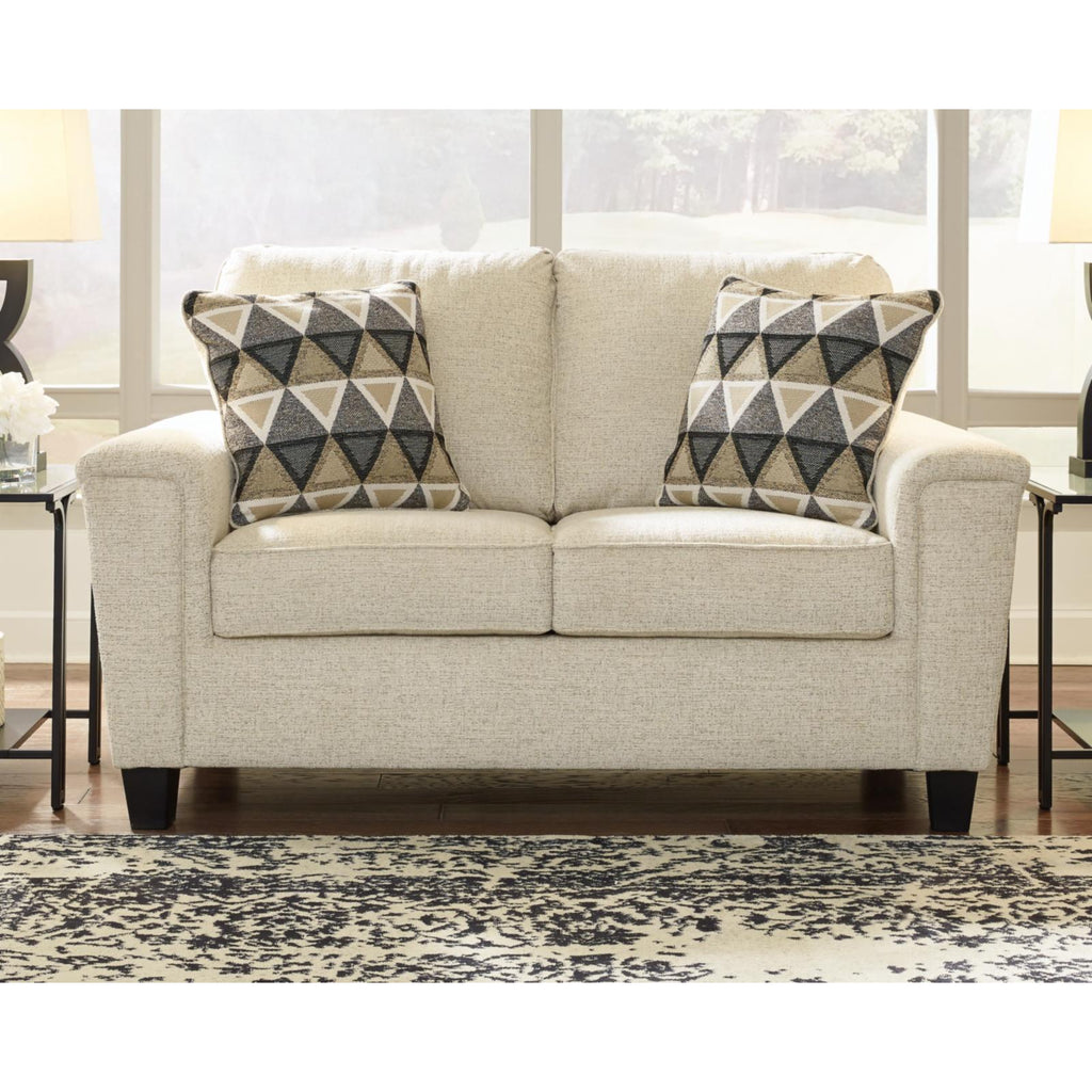 Smoke Gray Fabric Loveseat Q20139
