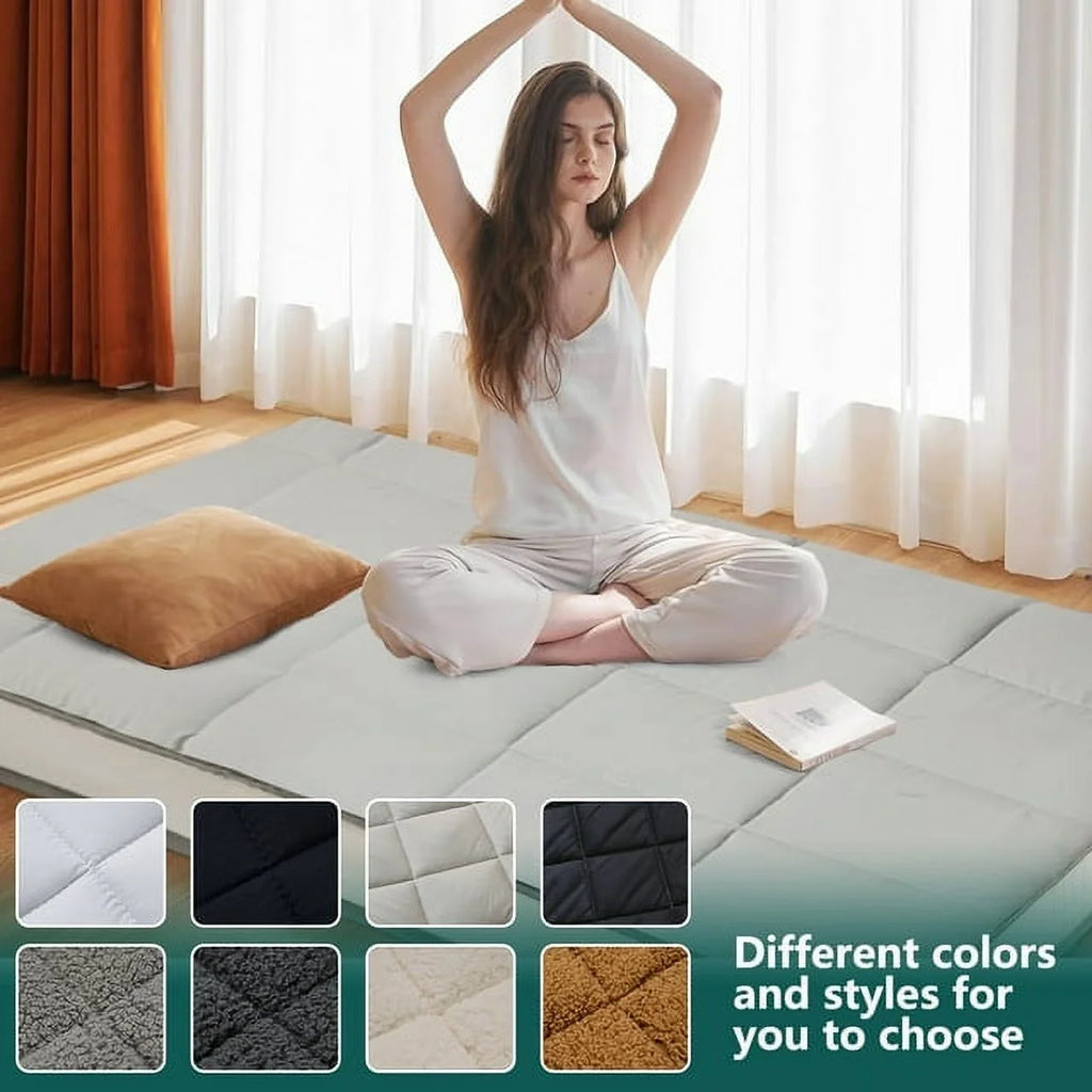 Reversible Sherpa Fleece Foam Floor Mattress K521051