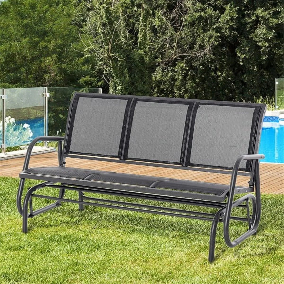 Outdoor Patio Gliding Chair for 3 Person J69290