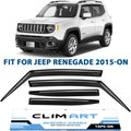 4 pcs Dark Smoke Rain Guards for Jeep Renegade 2015-2022 H246443