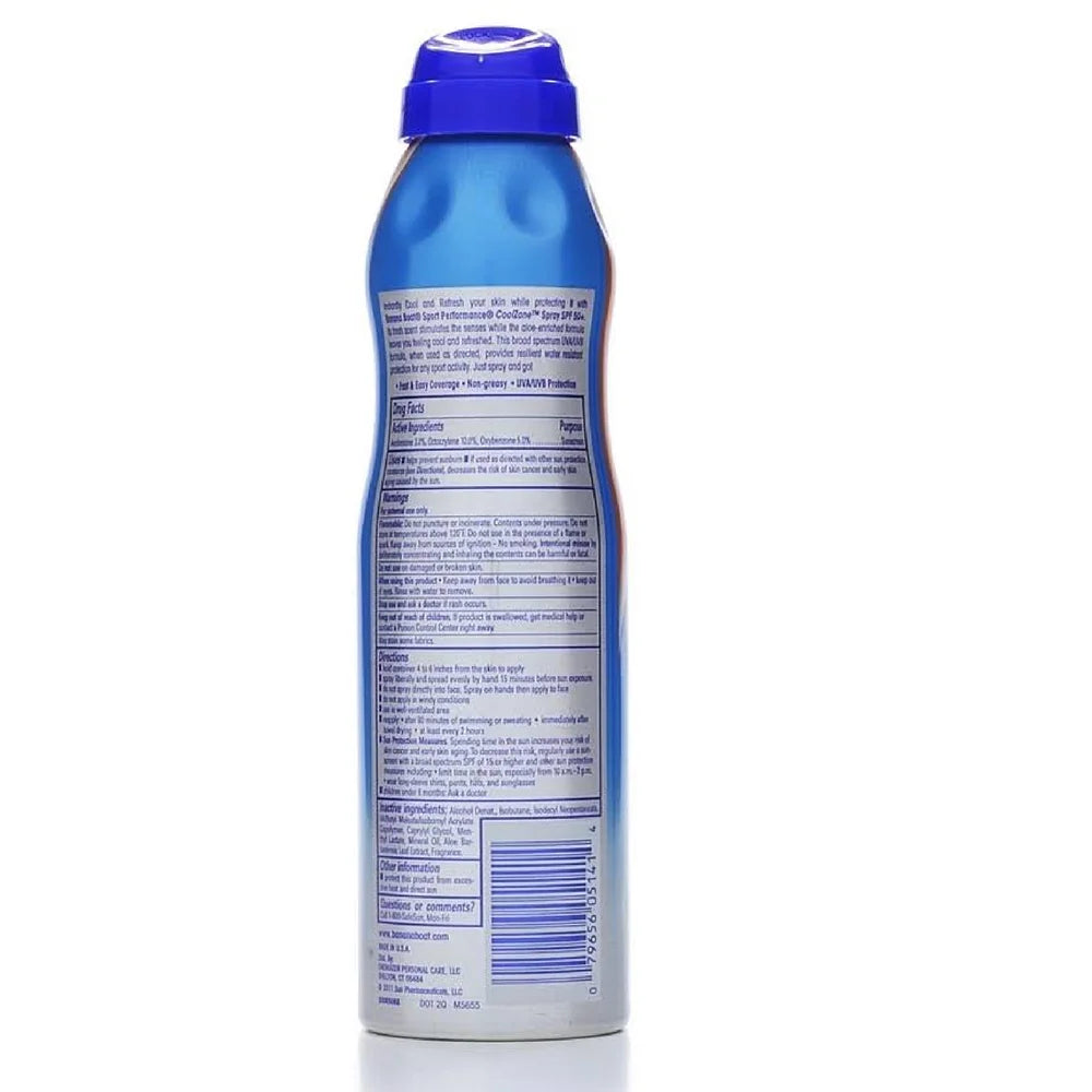 Sport Performance CoolZone Continuous Spray Sunscreen SPF 50+ 6 oz (Pack of 3) C977620