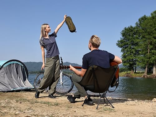 Lightweight Folding High Back Camping Chair with Head Support K99070