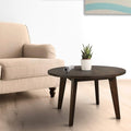 24 Round Solid Wood Coffee Table Antique Cherry D852711