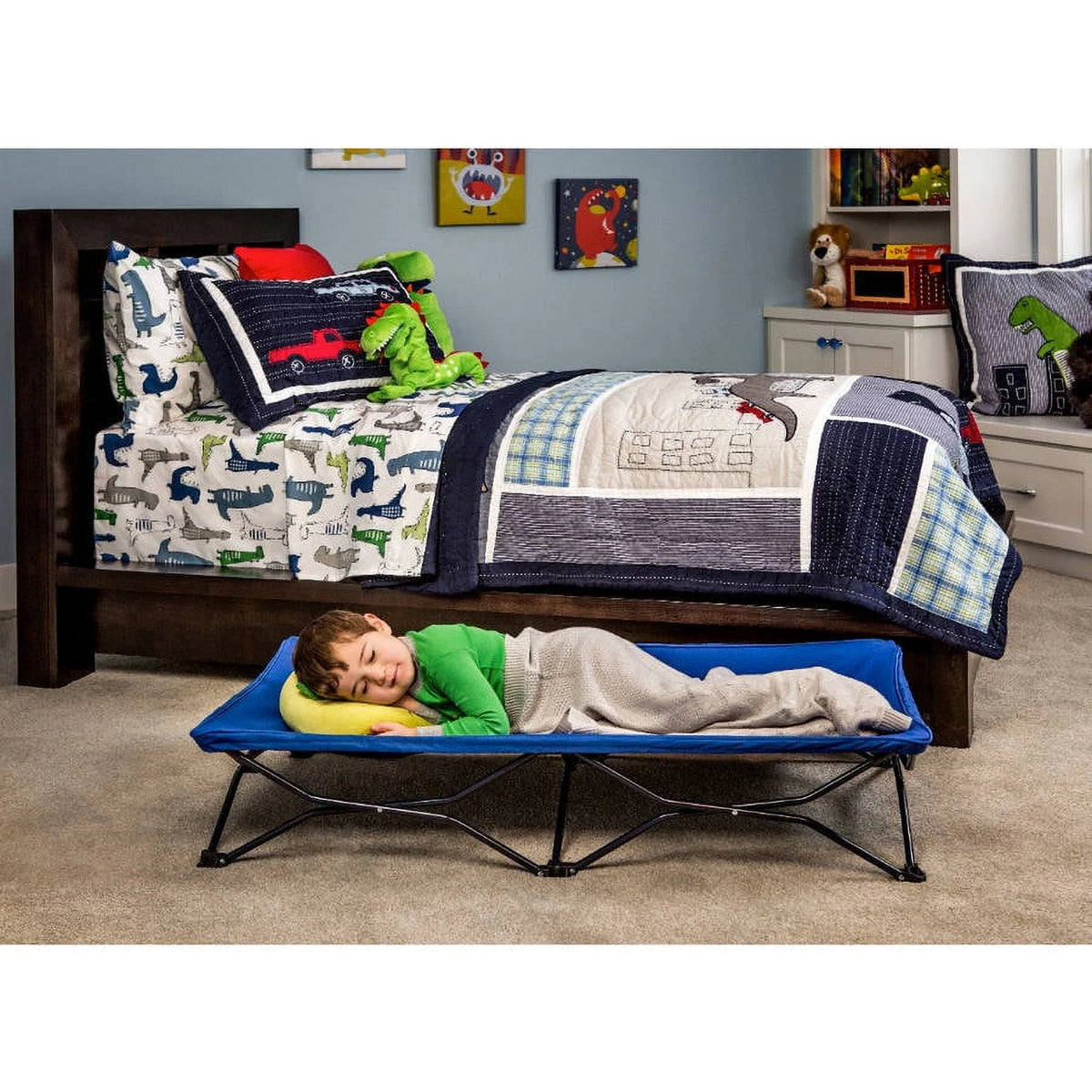 Portable Toddler Bed with Fitted Sheet D506