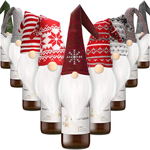 9 Pieces Christmas Wine Bottle Topper Cover T7308