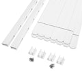 4 ft. H x 8 ft. W Vinyl Spaced Picket Fence Panel with Dog Ear Pickets R498