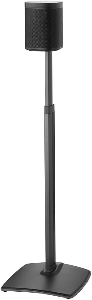 Black Adjustable Height Speaker Stands D7643