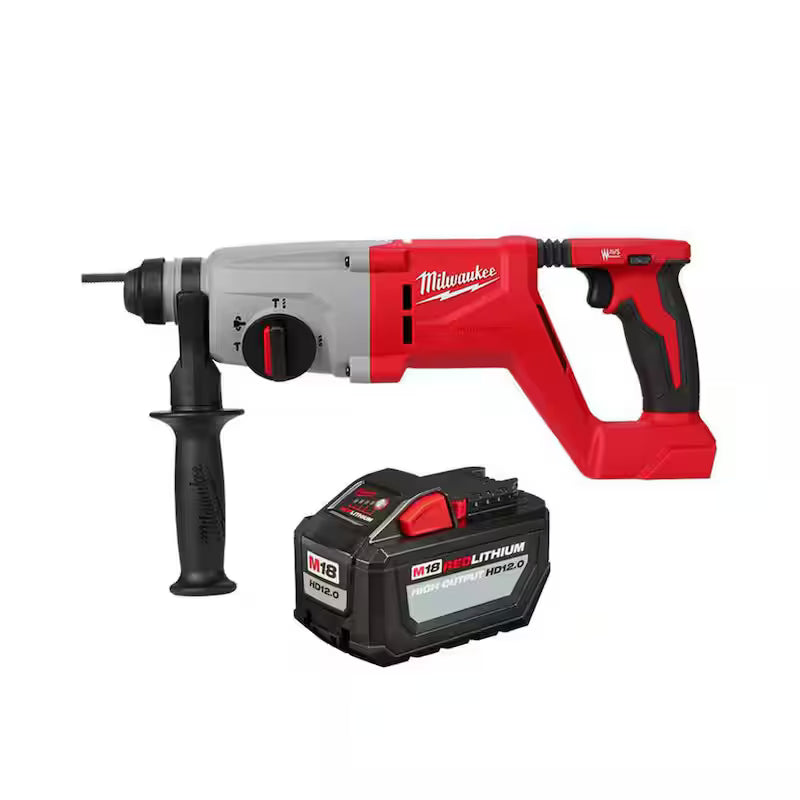 18V Brushless Cordless SDS-Plus Rotary Hammer & 12.0Ah Battery P467
