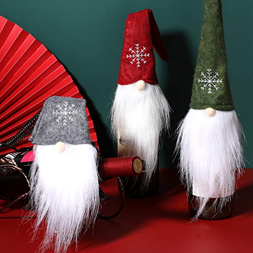 9 Pieces Christmas Wine Bottle Topper Cover T7308