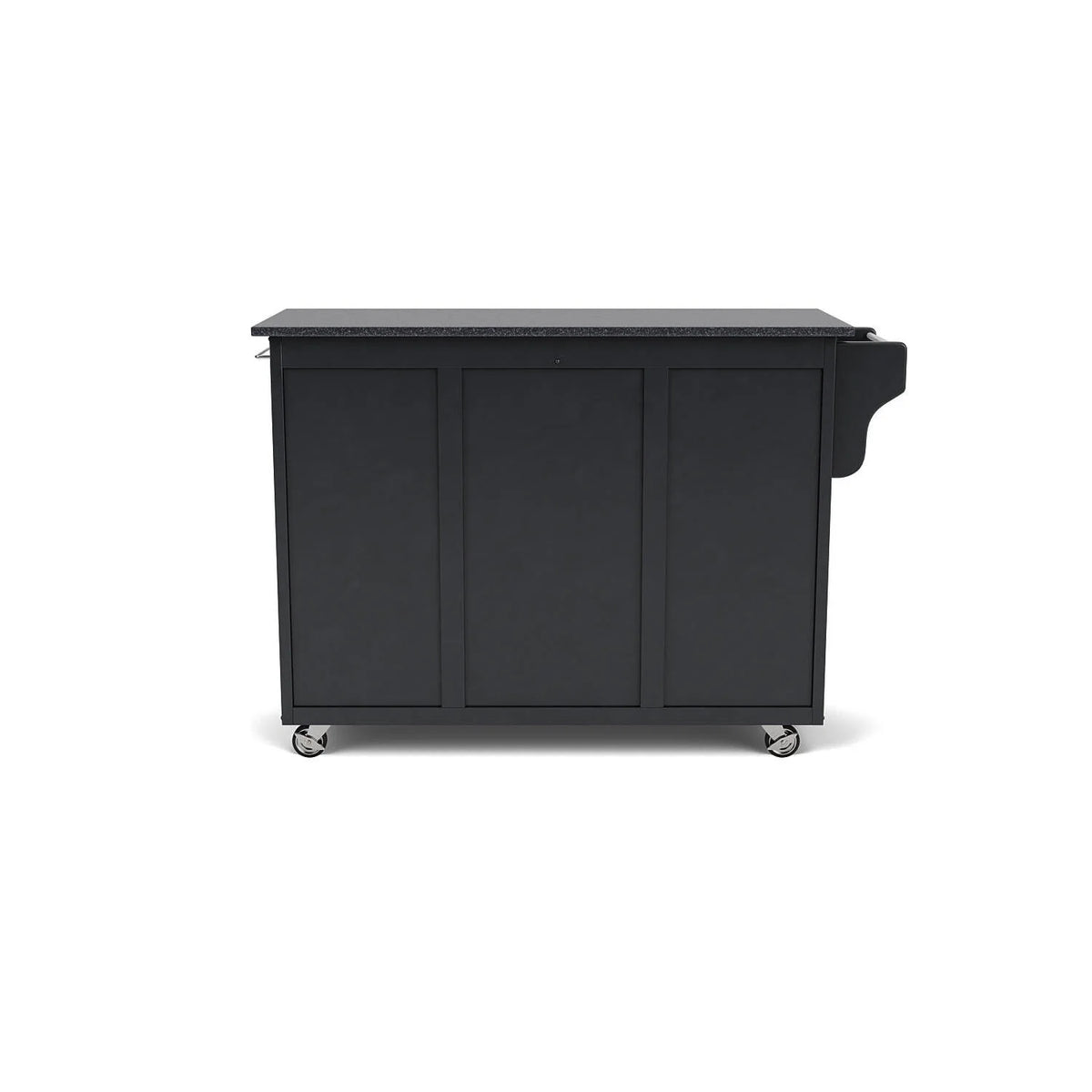 Black Wood Rolling Kitchen Cart G4225