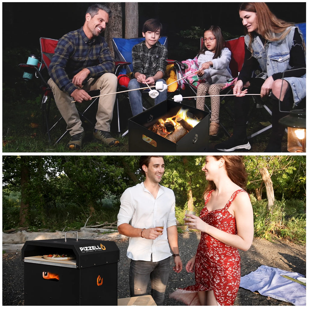 4 in 1 Wood Fired Outdoor Pizza Oven with Pizza Stone M70908