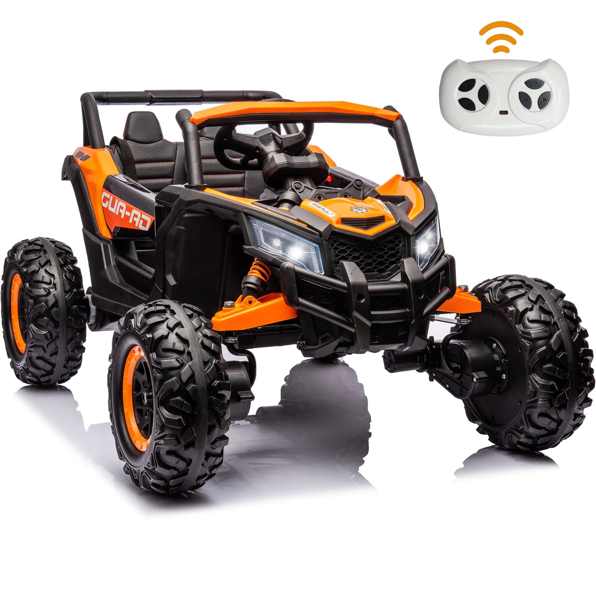 24V Ride On Truck Car with Parent Remote Control, Black Y6252