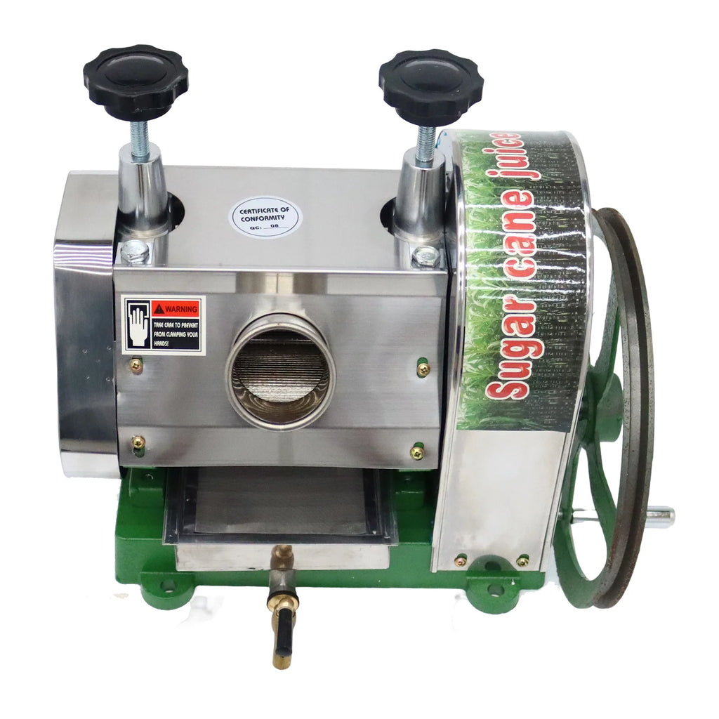 Manual Sugarcane Juice Machine 3 Rollers Sugar Cane Juicer with Handwheel and Two Knives H1892