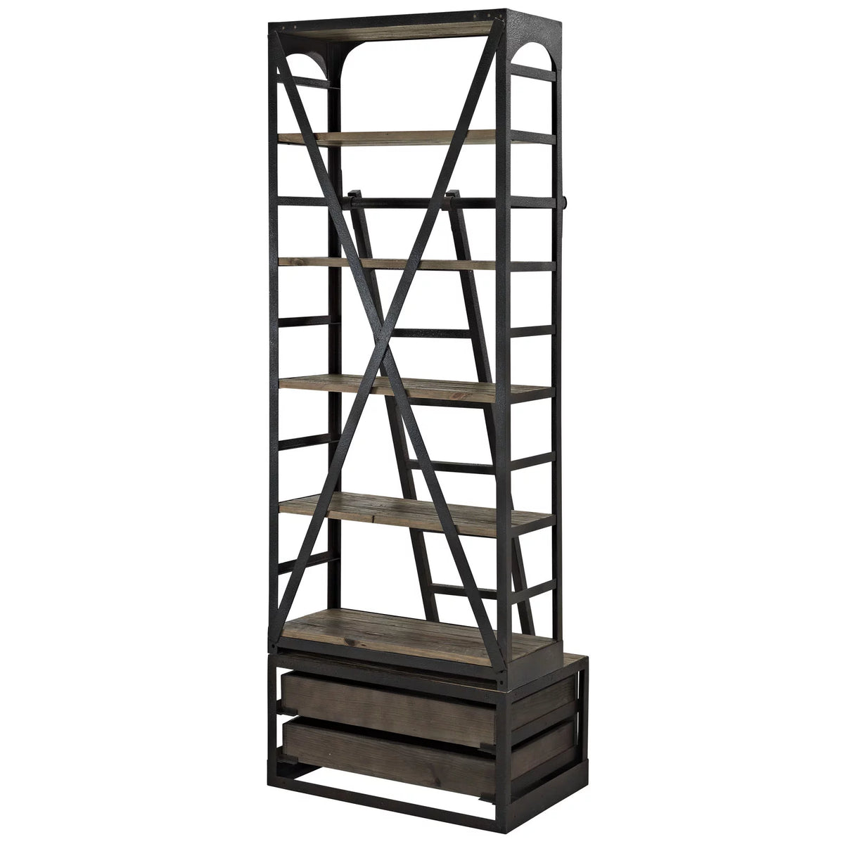 Wood Metal Stand O64696