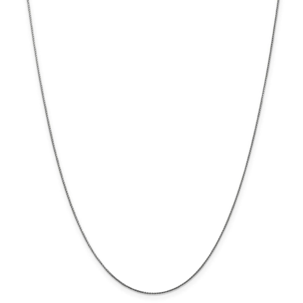 14K White Gold Diamond Cut Spiga Chain W610690