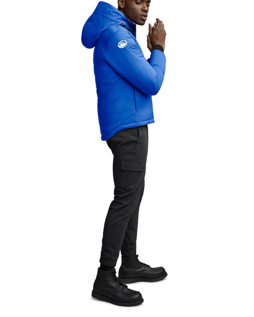 Blue Hooded Down Jacket G7272