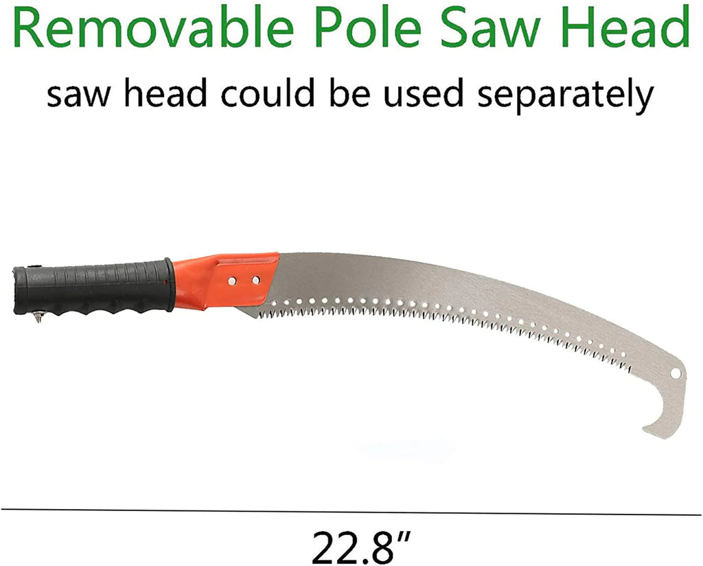 Extendable Manual Pole Saw with 10FT Stainless Steel Pole K9675