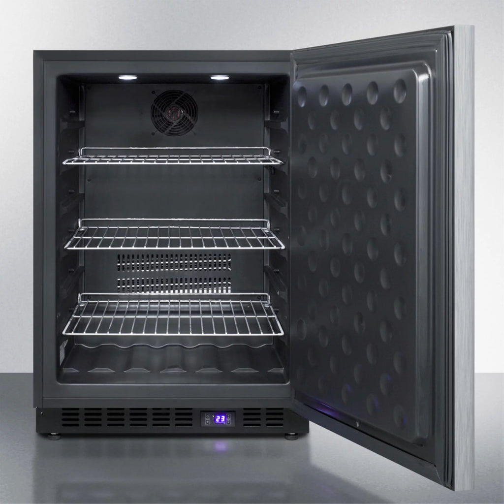 Black Frost-Free Outdoor All-Freezer with Digital Thermostat and Lock D2275