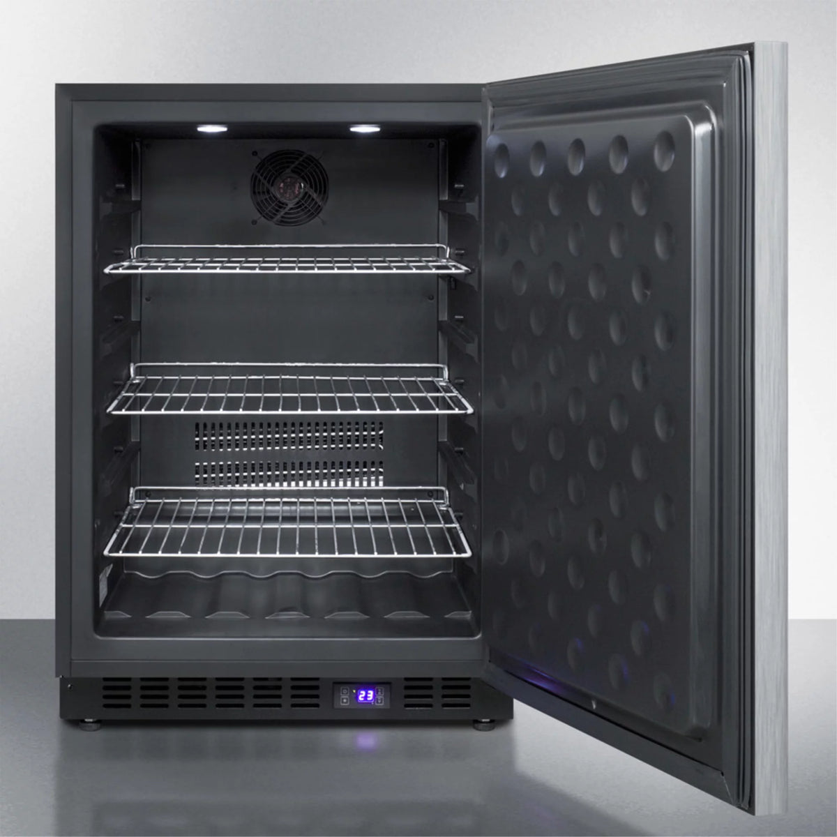 Black Frost-Free Outdoor All-Freezer with Digital Thermostat and Lock D2275