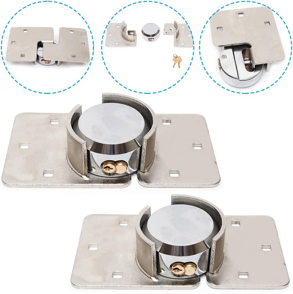 73Mm 2Pcs Hidden Shackle Padlock with 4 Keys B57407