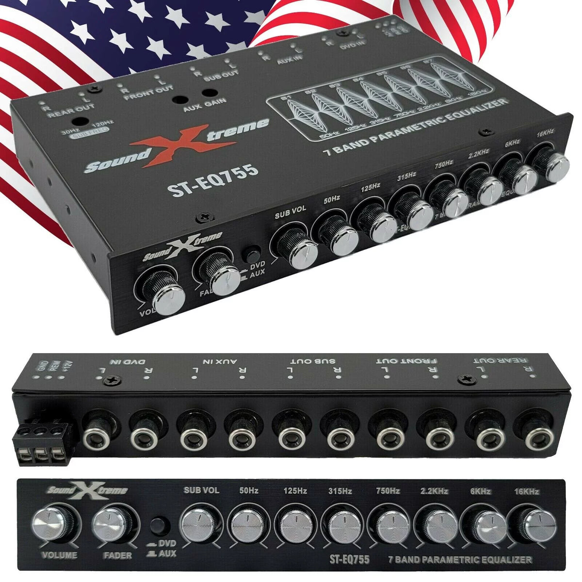 1/2 Din 7 Band Car Audio Equalizer C7717