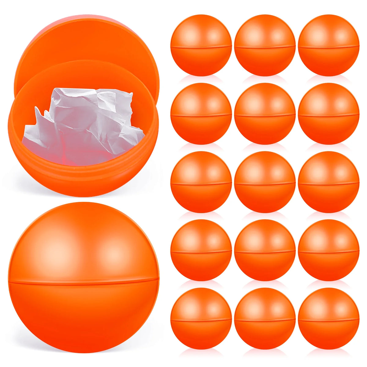 25 Pcs Plastic Hollow Openable Lottery Balls Z198