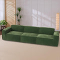 Oversized Deep U Shaped Modular Corduroy Sectional Sofa with Ottoman C497