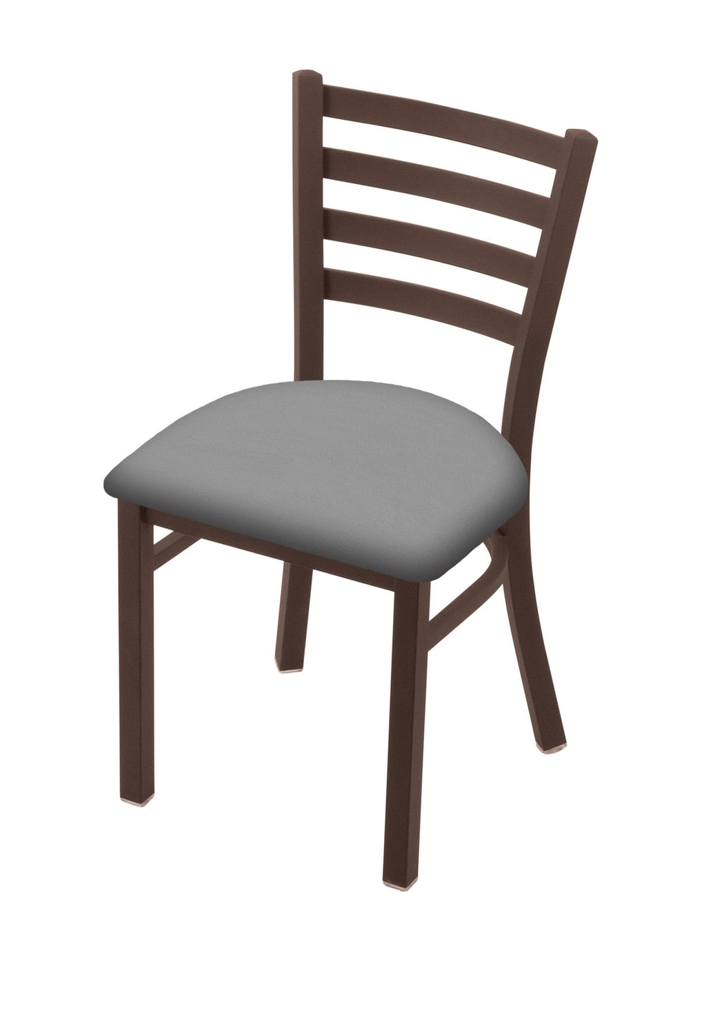 Black Vinyl Seat Chair with Bronze Finish L614933