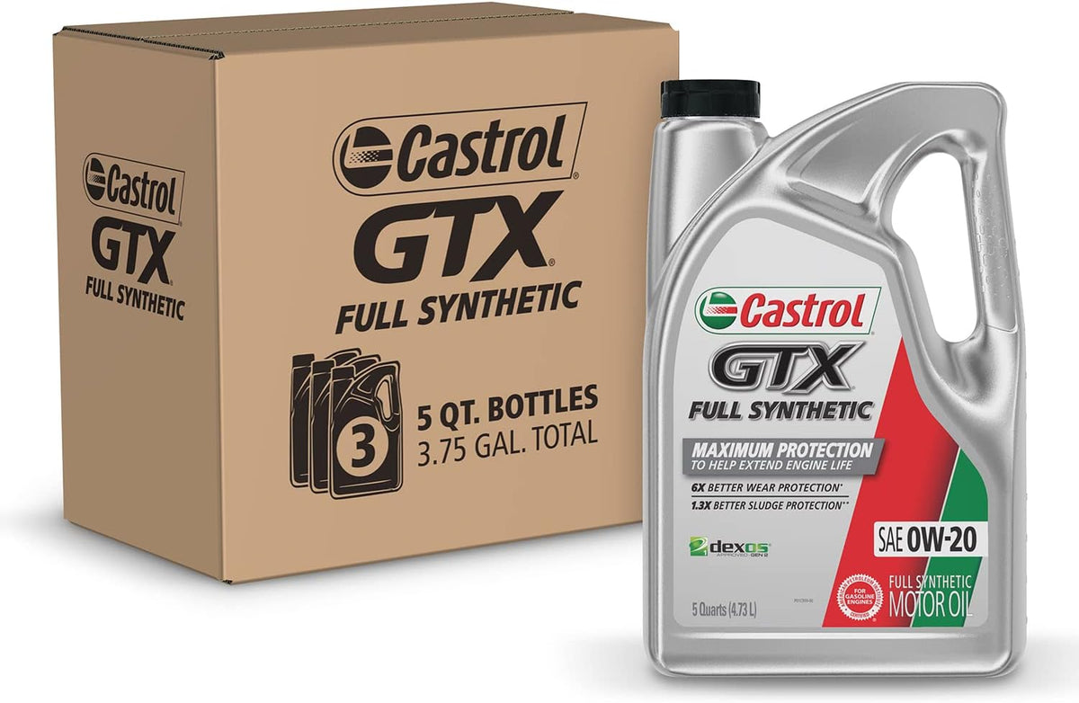0W-20 Full Synthetic Motor Oil, 5 Quart Jug Q66204