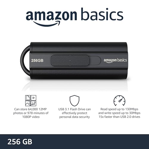 128 GB USB 3.1 Flash Drive, Black V784