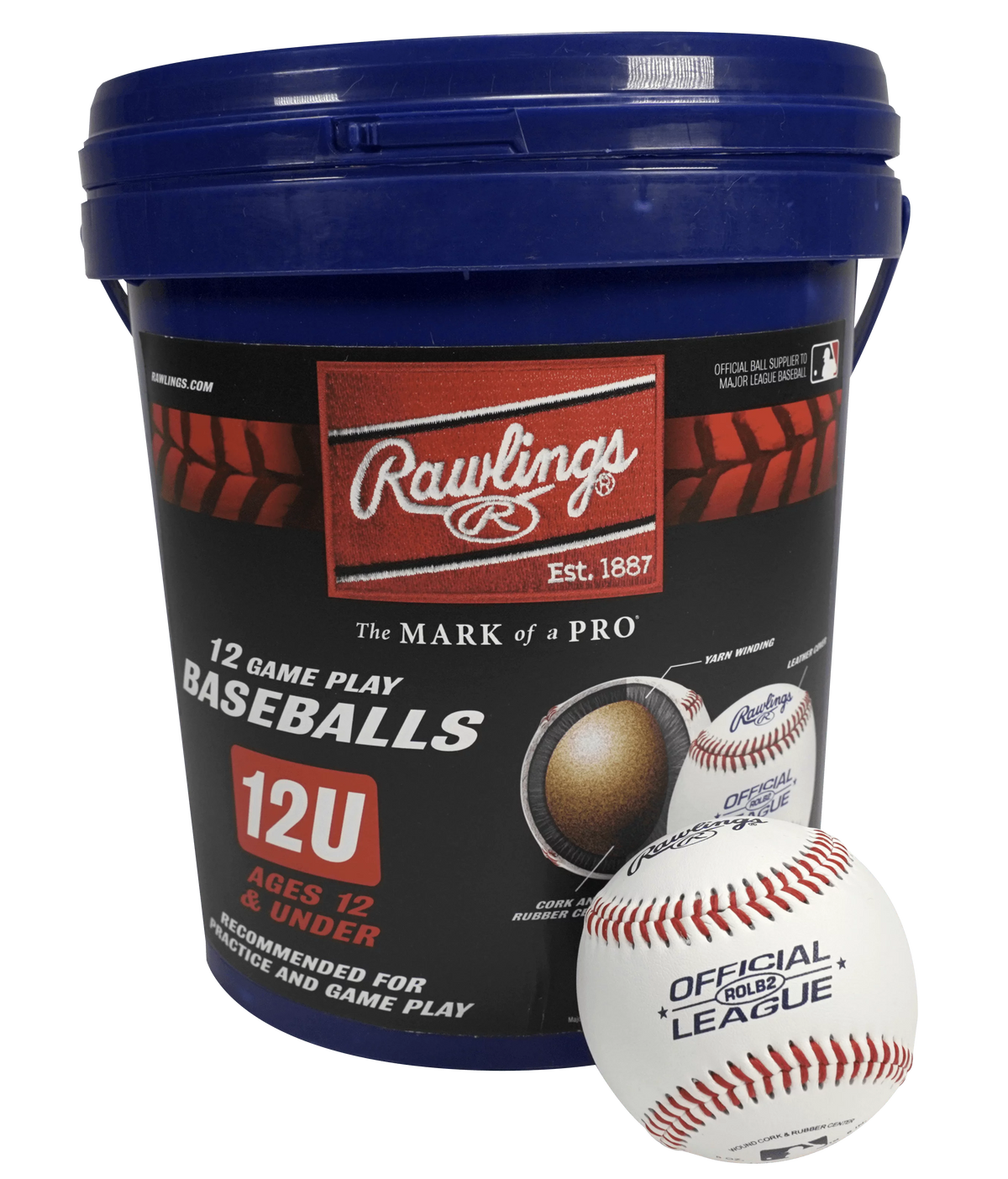 Youth Practice Baseball 12 Count H814