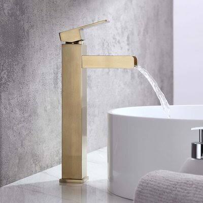 Brushed Gold Vessel Sink Bathroom Faucet Y89918