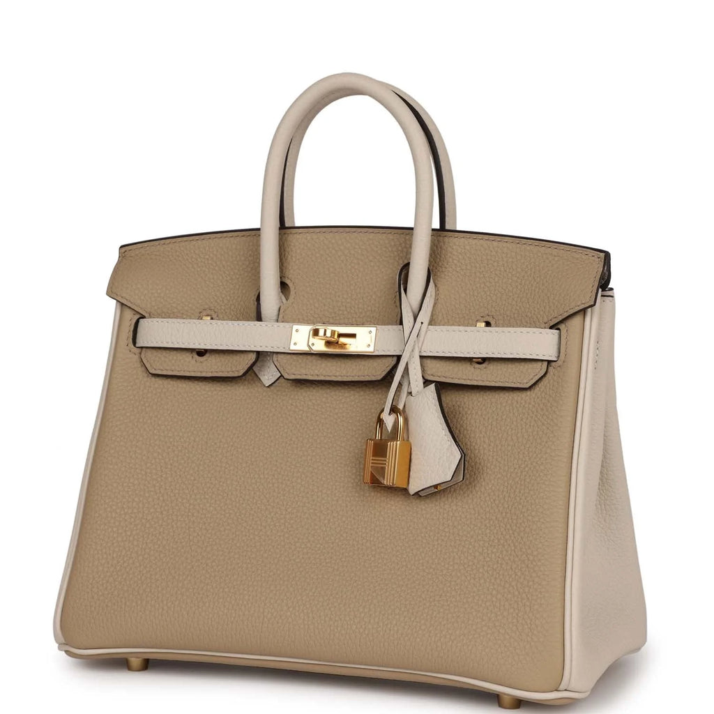 Trench and Beton Togo Leather Bag Z30775