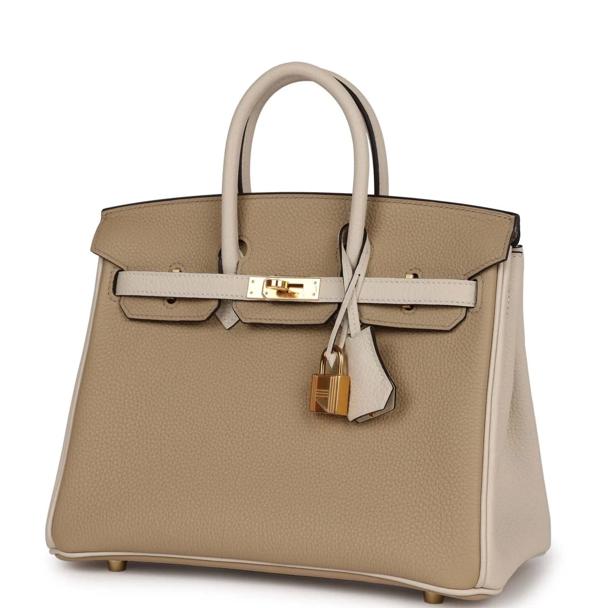Trench and Beton Togo Leather Bag Z30775
