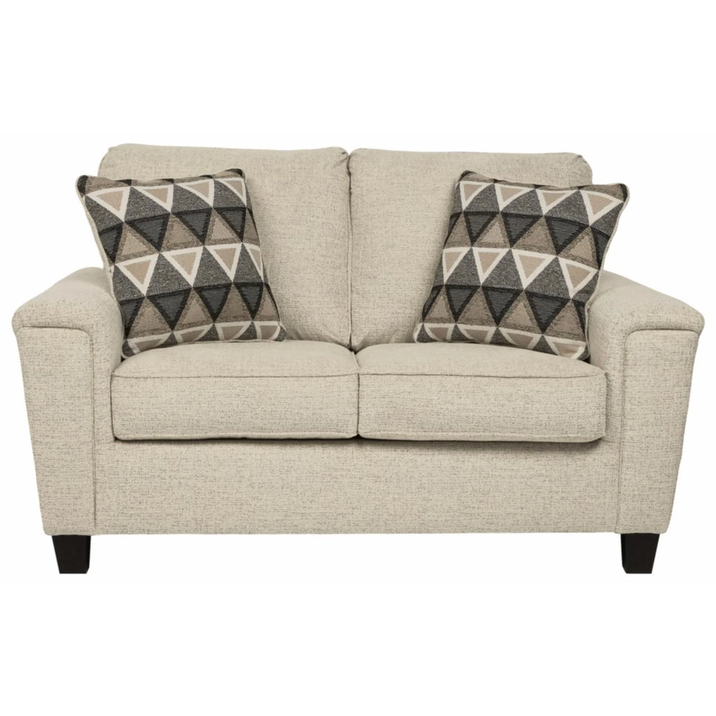 Smoke Gray Fabric Loveseat Q20139