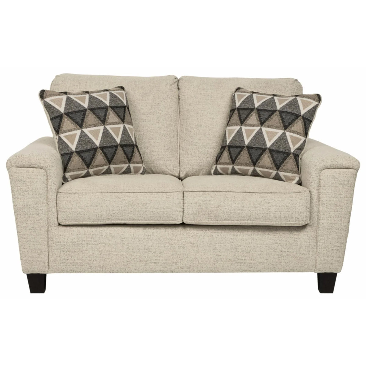 Smoke Gray Fabric Loveseat Q20139