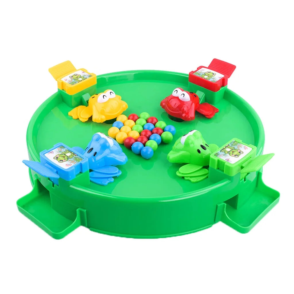 Green Clay Hungry Frogs Desktop Game F598