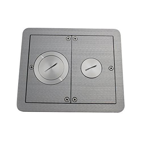 Aluminum FloorPort Flanged Furniture Feed T546