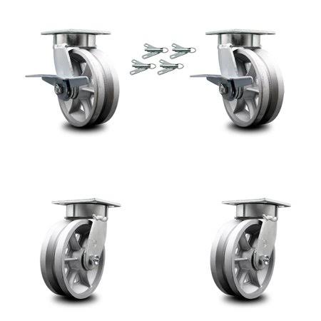 6x22 V Groove Semi Steel Caster P60143