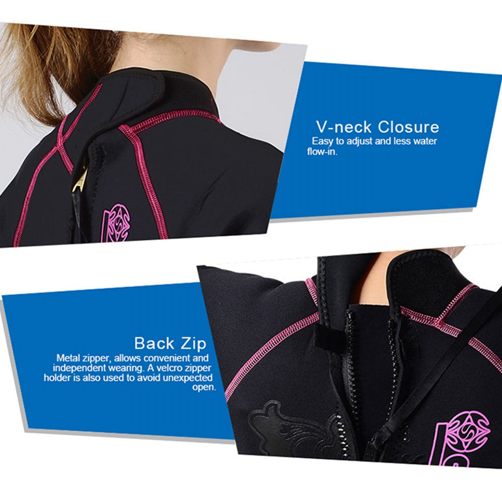 3MM Women Neoprene Full Body Wetsuit M W424