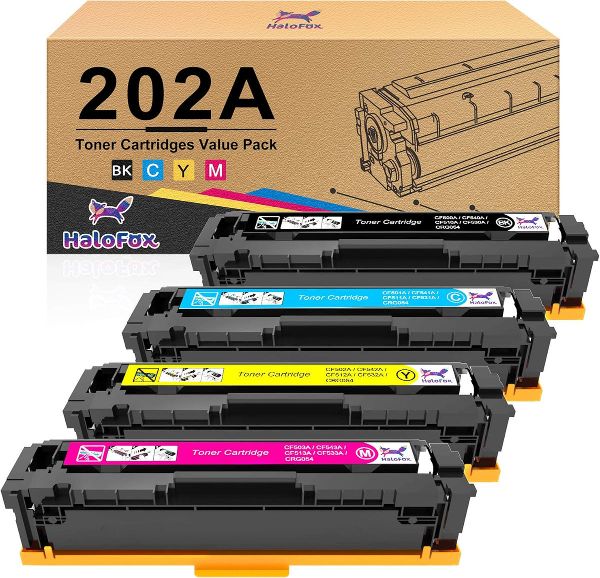 Black Cyan Magenta Yellow 4 Packs Toner Cartridge P73049