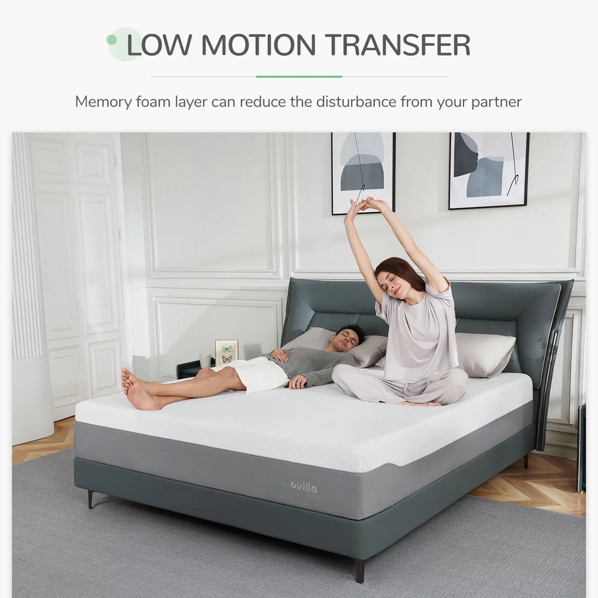 12 Medium Firm Gel Memory Foam Mattress, Full Size O219