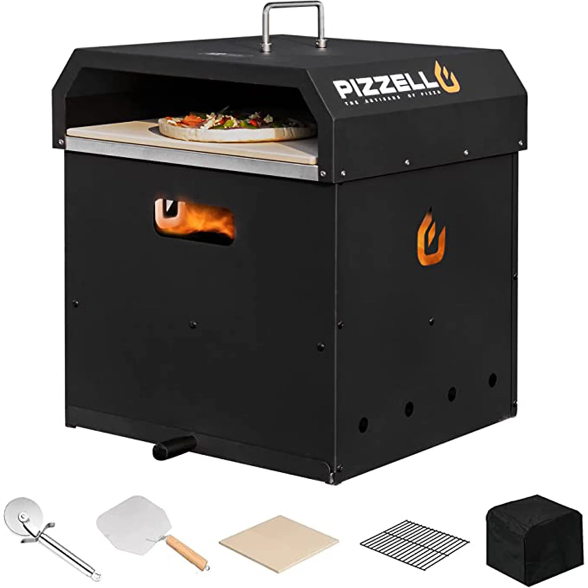 4 in 1 Wood Fired Outdoor Pizza Oven with Pizza Stone M70908