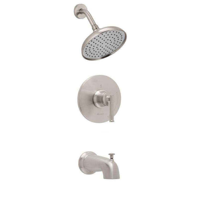 Single Handle 1-Spray Tub and Shower Faucet 1.8 GPM Brushed Nickel P993