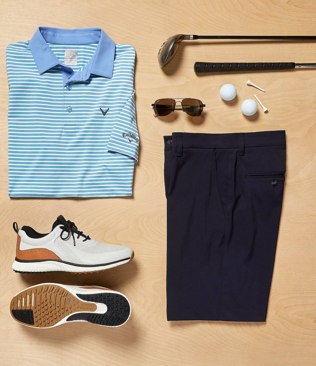 Classic Flat-Front 10 Inseam Golf Shorts Z9482