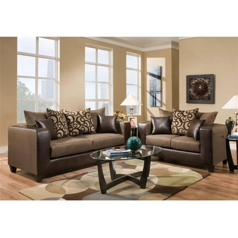 Espresso Chenille Sofa P2289