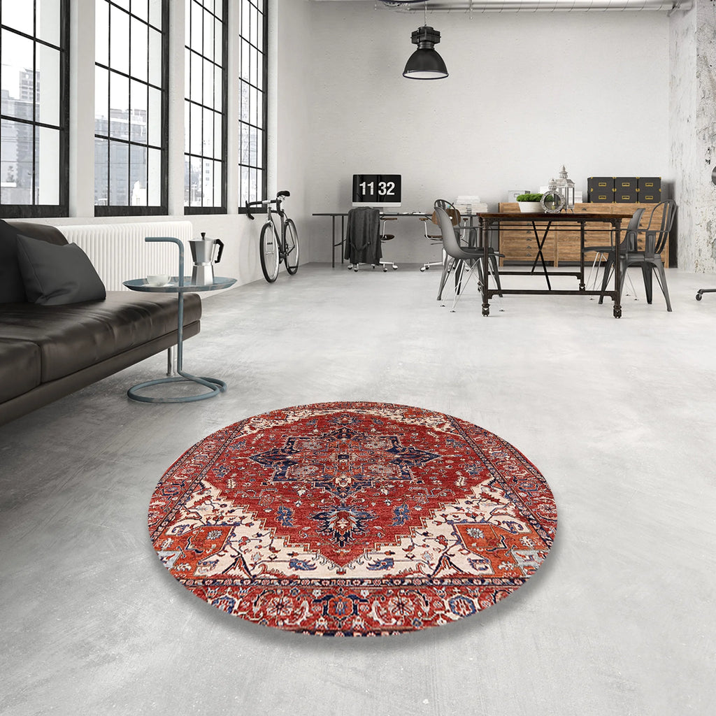 Red Persian Rectangle Area Rugs, 2' x 4' F617942