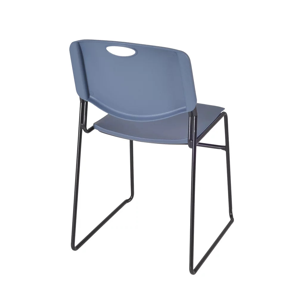 48" Square Breakroom Table & 4 Stack Chairs S624823